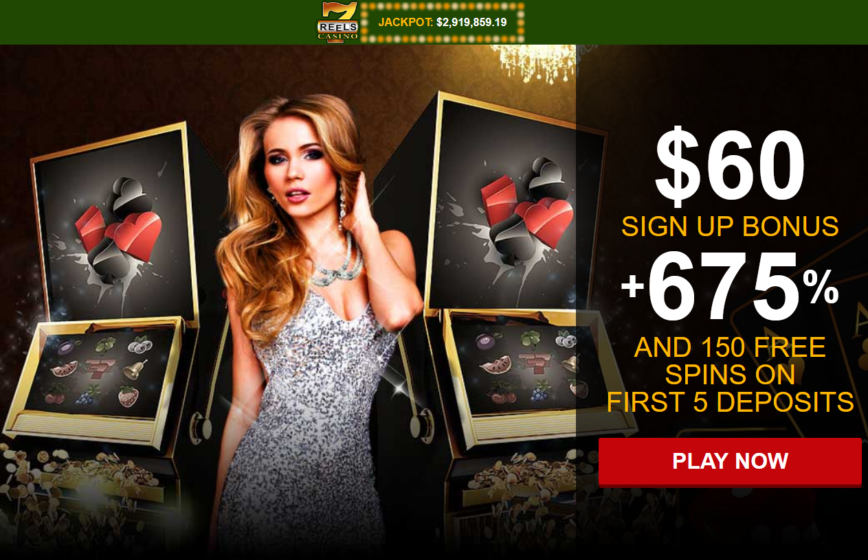 $60 SIGN UP BONUS + 675 % AND 150 FREE SPINS ON FIRST 5 DEPOSITS