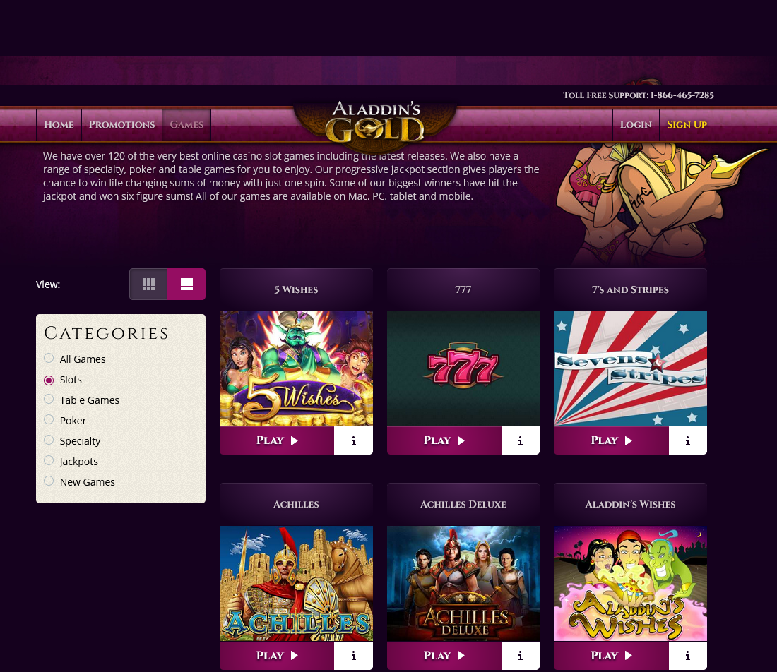 Aladdins Gold
                          Casino