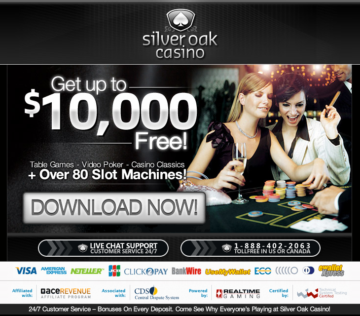 SilverOakCasino.com - Get up to $10,000 free!