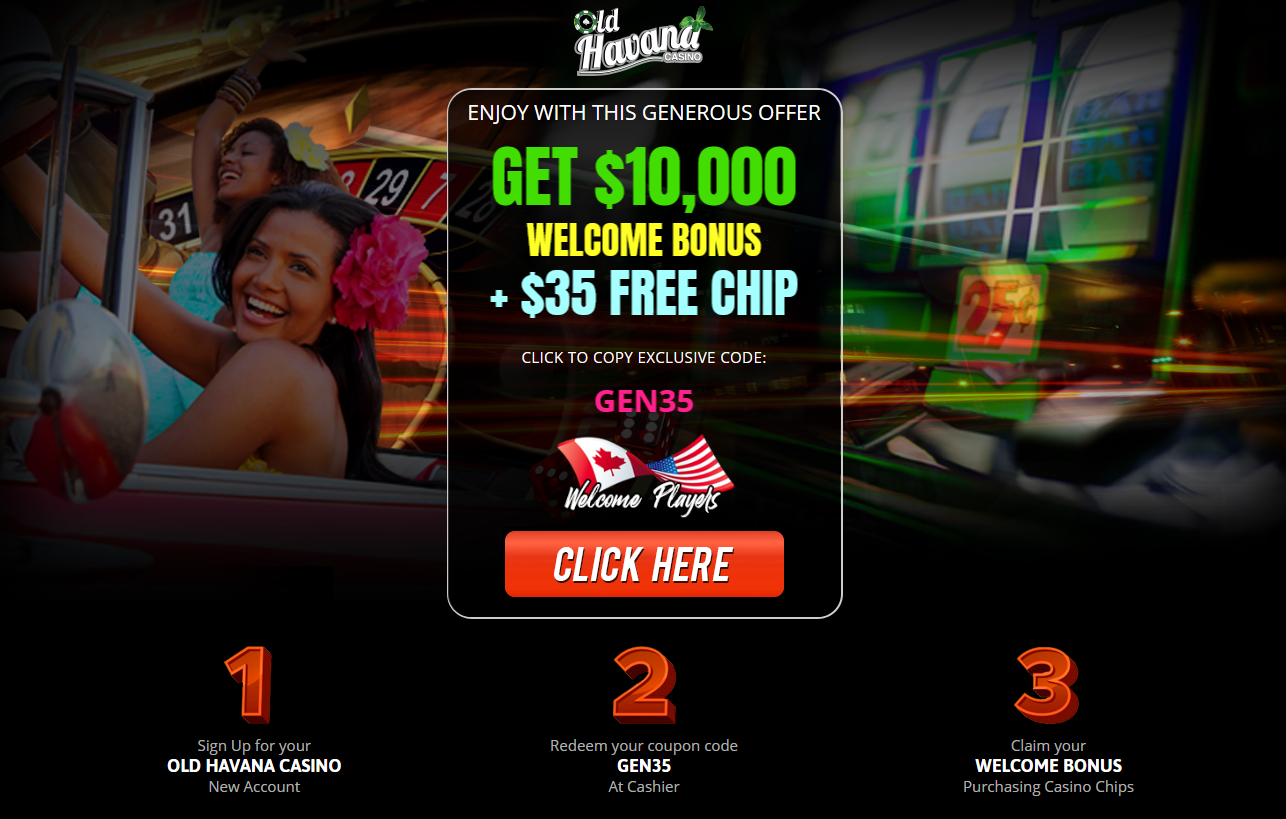 GET $10,000 WELCOME BONUS + $35 FREE CHIP CLICK TO COPY EXCLUSIVE CODE: GEN35 GET $10,000 WELCOME BONUS + $35 FREE CHIP CLICK TO COPY EXCLUSIVE CODE: GEN35